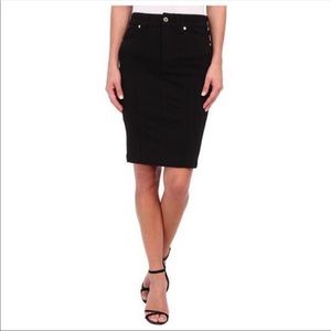 7 for All Mankind High Waist Pencil Skirt